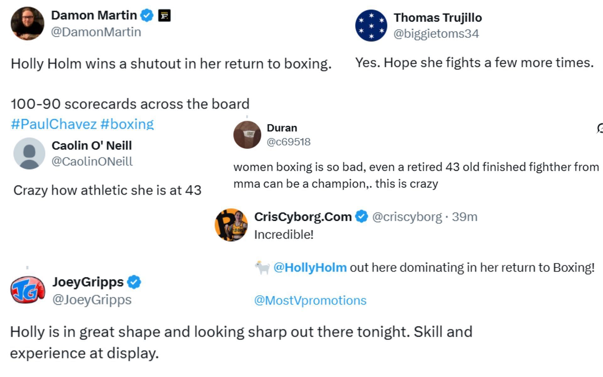 Reactions to Holly Holm's victory
